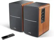 Edifier Bookshelf Speakers R1280Ts, 21W X 2 Powered TV Speakers, Stereo Active Studio Monitor Speakers 52Hz-20KHz Frequency Response, Turntable Speakers with 2 RCA Input/4 Inch Subwoofer Line Out