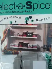 NEW Kitchen Art Select A Spice Expandable Organizer Racks 2 pack