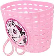 BCOATH Plastic Bike Basket Lovely Front Storage Container for Boys and Durable and Lightweight Easy to Install for Outdoor Adventures