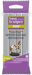SCULPEY Polyform Super - 1lb/454g - Medium Blend - Grey Polymer Clay Accessory