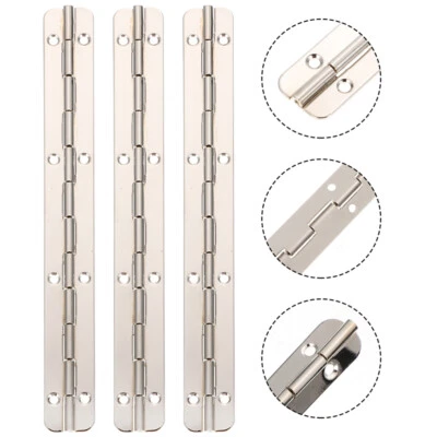 3 Pcs Wooden Box Hinge Furniture Hardware Accessories Long Piano Hinges