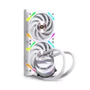 VALKYRIE Ring GL240 RGB White AIO Liquid CPU Cooler 240mm Radiator