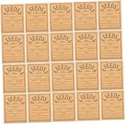 SECFOU 100pcs Resealable Tiny Envelopes Lightweight Paper Storage Bags for Vegetable Seeds Self Sealing Small Mailing Envelopes for Collection and Organization