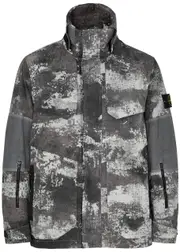 Stone Island Camouflage-print Econyl Nylon Jacket - Grey - M M