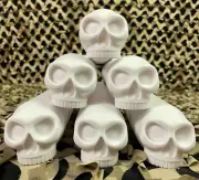NEW HK Army (6 Pack) 150 Round Skull Paintball Pod - White