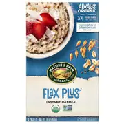 Nature's Path, Organic Instant Oatmeal, Flax Plus, 8 Packets, 14 oz (400 g)