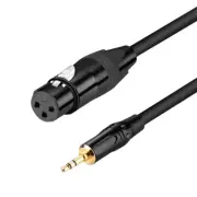 Xlr To 3.5mm Stereo Microphone Cable For Camcorders Dslr Cameras Computer Record