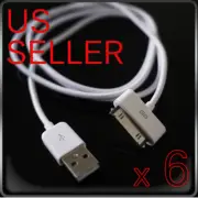 6PC USB SYNC DATA CABLE APPLE IPOD MINI TOUCH NANO IPAD