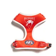 AFL Sydney Swans Pet Dog/Puppy No Pull Neoprene/Mesh Harness Adjustable Vest S