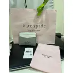 現貨 正品 KATE SPADE 灰白 紐約黑桃拼色卡夾包 KS卡片套 卡片夾 鑰匙包 名片夾 名片包 磁釦夾 送禮