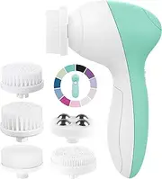 Face Scrubber | Facial Cleansing Brush Exfoliator Skin Care Beauty Products Powered Electric Wash Exfoliating Skincare Women Spin Cleanser Tools Cleaning Scrub Washer Self Care (Opal)