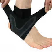 Ankle Sports Elastic Support Brace Adjustable Protector Wrap Compression Strap - Right