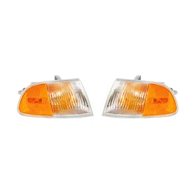 NEW PAIR OF TURN SIGNAL LIGHTS FITS HONDA CIVIC 1993-95 33300-SR3-A02 HO2530115 (for: Honda)