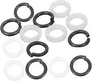 HONITANO 48pcs Guitar Strap Locks Non-slip Pads for Guitar Metal Easy Install Belt Button