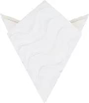 [Elerevyo] Men's Handkerchiefs Curl Waves Textured Pocket Squares for Wedding Party