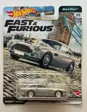 2020 Hot Wheels PREMIUM FAST FURIOUS EURO FAST 1/5 '63 ASTON MARTIN DB5 Bond 007