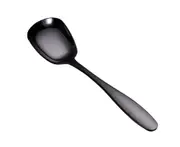 Serving Spoon Dishwasher Safe Rust-resistant Stainless Steel Large Buffet Serving Spoon for Restaurant-Black