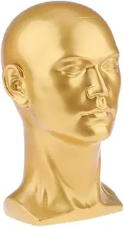 Garende Manikin Head for Displaying Hats And Wigs, Gold