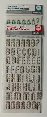 We R Memory Keepers Chipboard Alphabet Stickers-Noteable & Hip Hop Hooray-Choose