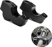 LEDISHUN Motorcycle Handlebar Handle Bar Riser Heighten Compatible with Honda NX500 CB650R CB300R CB250R CB500F CB500X (Black)