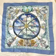 Hermes Large Scarf Carré90 Vive Le Vent
