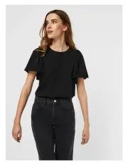 [Vero Moda] Onella Organic Cotton Top in Black