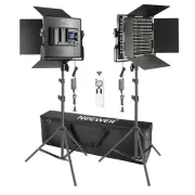 Neewer 2 Packs Advanced 2.4G 660 LED Video Light Photography Lighting Kit