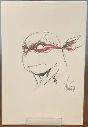 TMNT Raphael 7x10 Original Sketch by Eddie Nunez w COA!