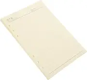 TEHAUX 60 Sheets A5 Lined Paper Planner Refill Inserts for 6-Ring Binder White Practical Notebook Filler Paper