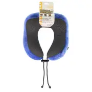 Milleni Travel Ergonomic Memory Foam Comfort Neck Pillow - Blue