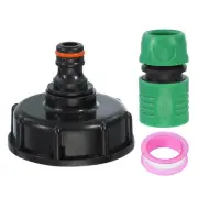 IBC Tote Hose Adapter, Black Outer Wire and 1/2" Hose Fitting