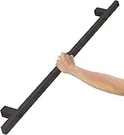 Black Wrought Iron Staircase Handrail Banister Support Kit, Wall Mount Balustrades Grab Bar Non-Slip Stairway Hand Rail for Indoor and Outdoor - Customizable(6ft/180cm)