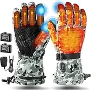 [NEKOPA] Rechargeable Heated Gloves - 7.4V Fast Heating for Men Women, Arthritis Relief, Snowmobile Skiing Hiking Working