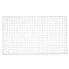 5pcs Square BBQ Grill Net 9.1"x15" Galvanized Iron Barbecue Mesh Mat