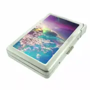 Galaxy Clouds Em1 Cigarette Case with Built in Lighter Metal Wallet