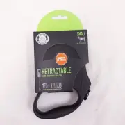 Black 16ft Retractable Cord Leash Size Small up to 33 lb / 14.9Kg free shipping