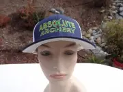 NEW ABSOLUTE ARCHERY EMBROIDERED FLEX FIT L/XL BLUE MESH BASEBALL CAP $9.99