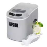 Whynter 9.5in Portable Countertop Ice Maker 27lbs Bullet Ice Metallic ETL Listed