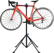 Bike Repair Stand with Quick Release Bicycle, Foldable Maintenance Rack w/Tool Tray Height Adjustble Extensible Bike Repair Rack for Road & Mountain Bikes