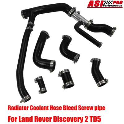 Radiator Coolant Hose Bleed Screw pipe For Land Rover Discovery 2 TD5 Black