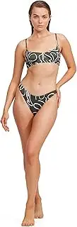 [Gottex] Luma Artsy Chic High Leg Cut Women’s Bottom - Cheeky Back Coverage, Front and Back Lining Swimwear