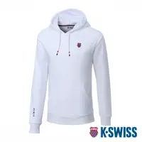 在飛比找PChome24h購物優惠-K-SWISS Terry Hoodie連帽上衣-女-白