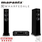 MARANTZ PM7000N 網路串流綜合擴大機 + WHARFEDALE DIAMOND 12.3 落地喇叭(黑色)