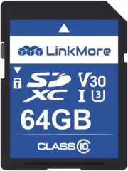 XV13 64GB SDXC Card Compatible with Camera, PC, UHS-I, U3, V30, Class 10, Read S