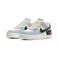 在飛比找PChome24h購物優惠-Nike Air Force 1 Shadow 馬卡龍 白藍