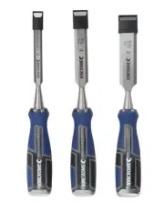 Kincrome 3-PIECE WOOD CHISEL SET K9208 13mm, 19mm & 25mm, Acetate Handles