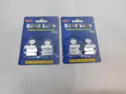 Sliding window locks Soild Lock New Lot of 2 Silver