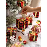 在飛比找ETMall東森購物網優惠-掬涵圣誕禮物盒子掛件禮盒擺件商場櫥窗場景布置堆頭道具裝飾用品