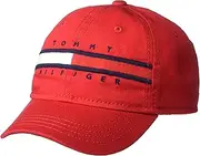[Tommy Hilfiger] Boys' Avery Baseball Cap, Racing Red, 2-3 Years