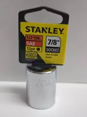 *NEW* Stanley 1/2 drive SAE 12 pt 7/8" Socket